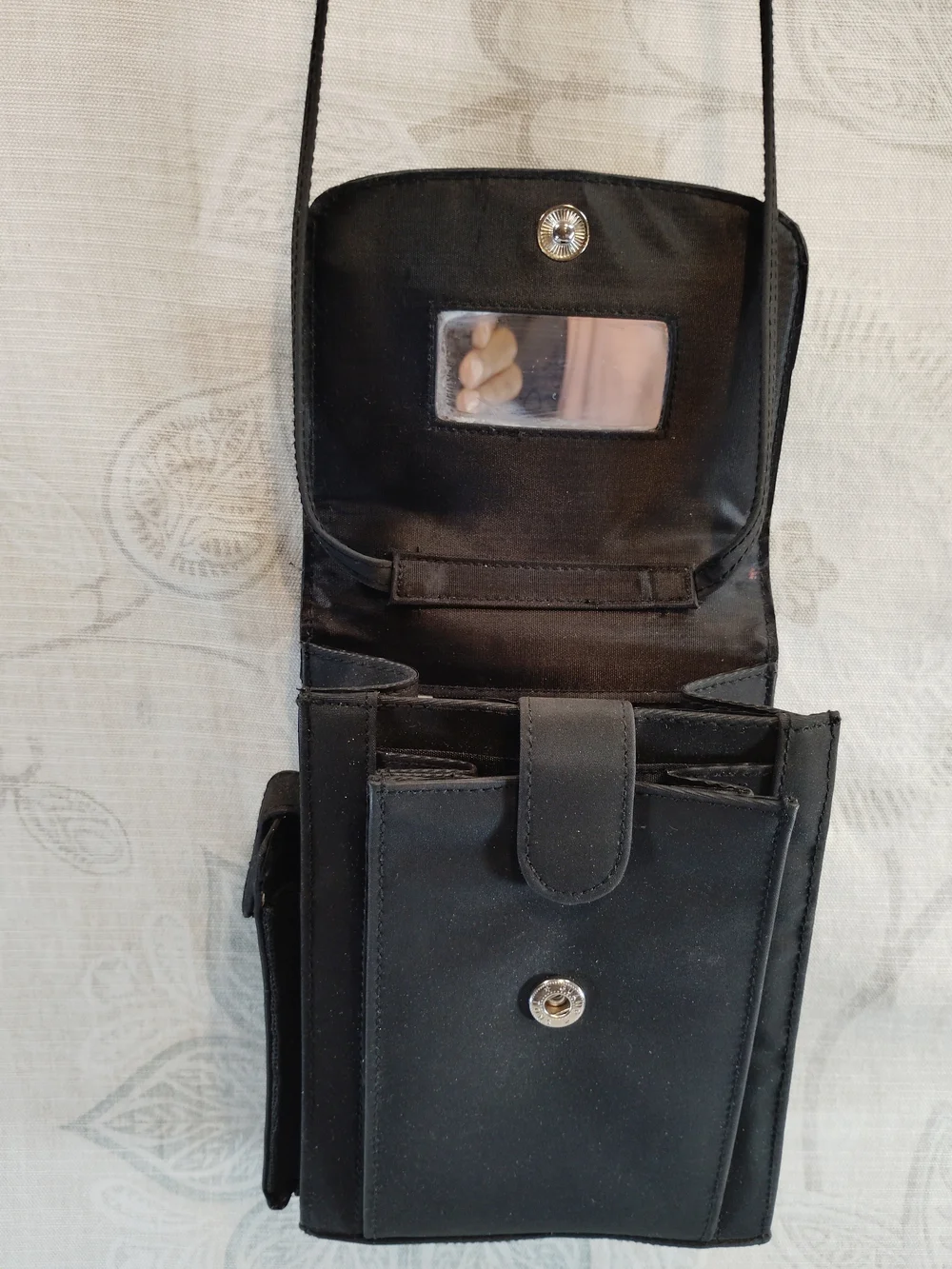 Black Crossbody Phone Bag - Compact Women's Shoulder Bag